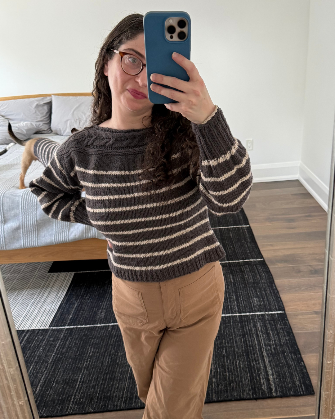 Cable Stripe Matching Sweater Set – Human + Dog